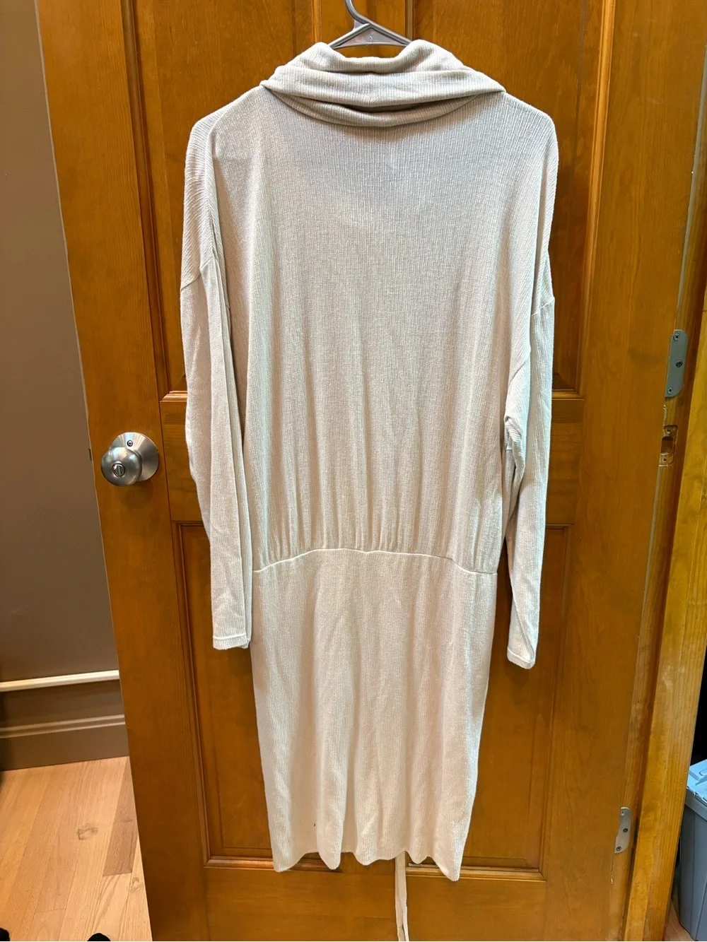 Free People Women’s Sundown Cowl Mini Dress in Cream Size Small